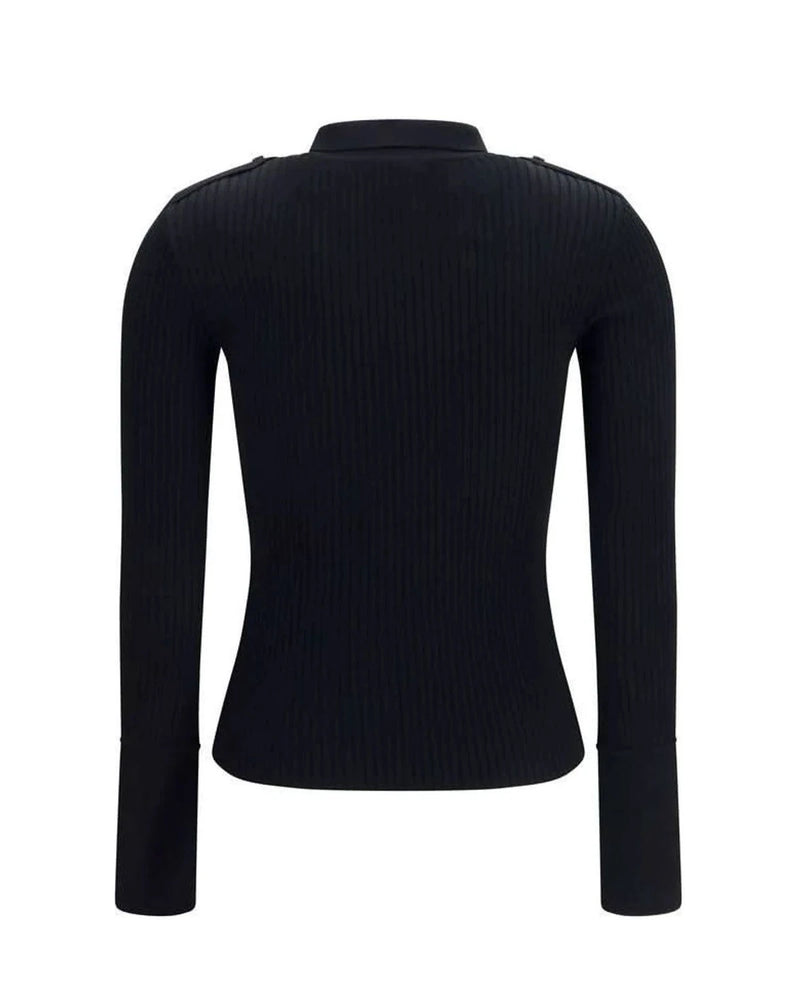 Courrèges Blouse in black, Viscose — view 2