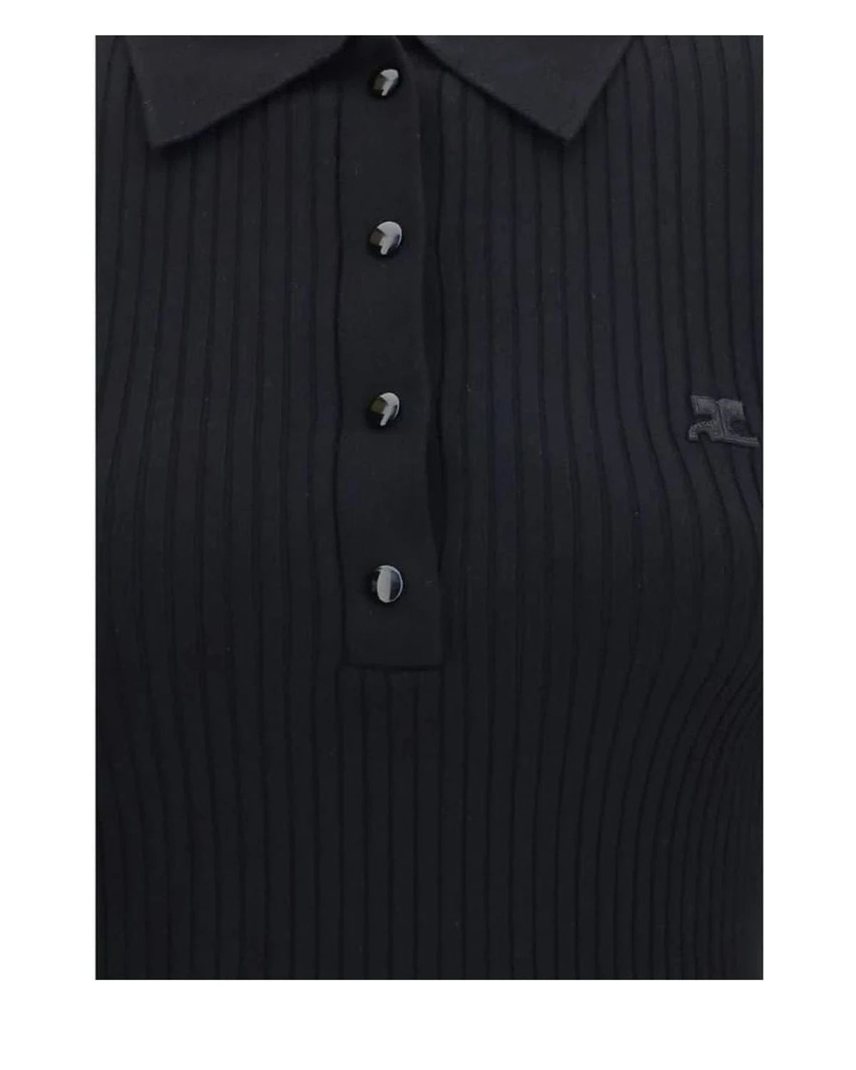 Courrèges Blouse in black, Viscose — view 3