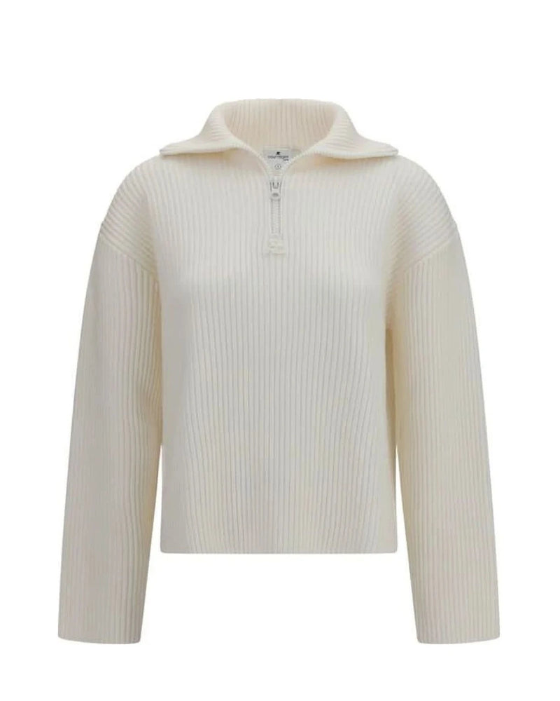 Courrèges Sweater in white, Merino Wool