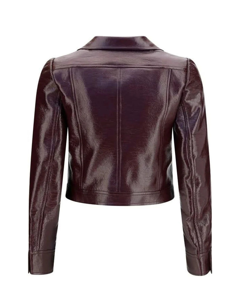 Courrèges Trucker Jacket in red, Cotton — view 2