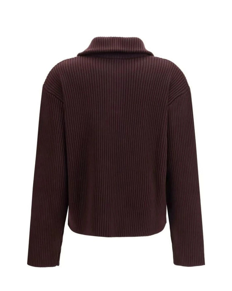 Courrèges Sweater in brown, Merino Wool — view 2