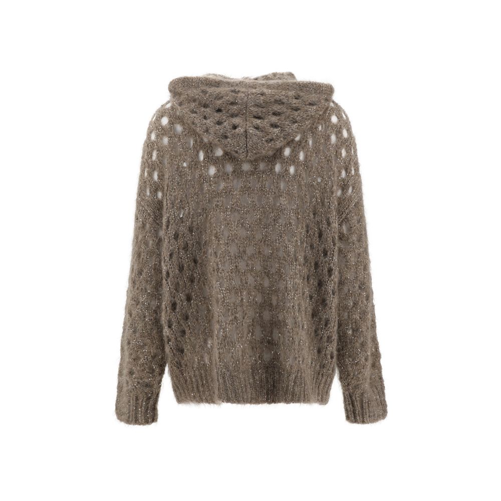 Brunello Cucinelli Wool Perforated Cardigan
