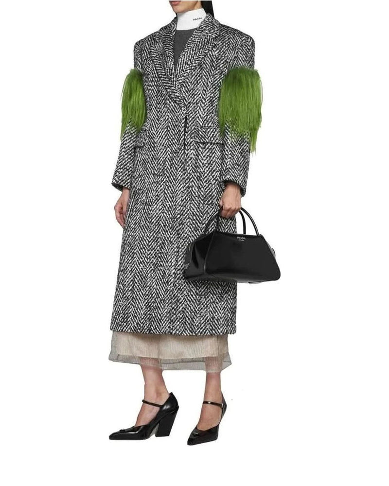 Prada Overcoat in gray, Wool — view 2