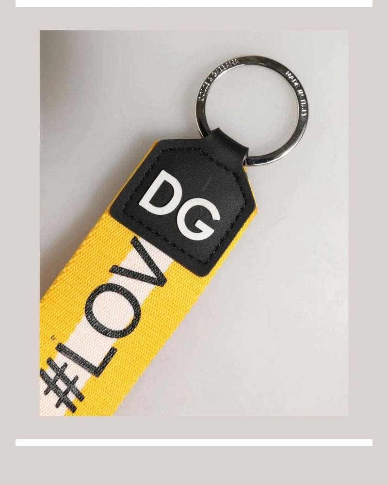 Dolce & Gabbana Keychain in yellow, Polyester