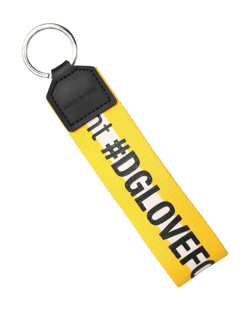 Dolce & Gabbana Keychain in yellow, Polyester — view 4