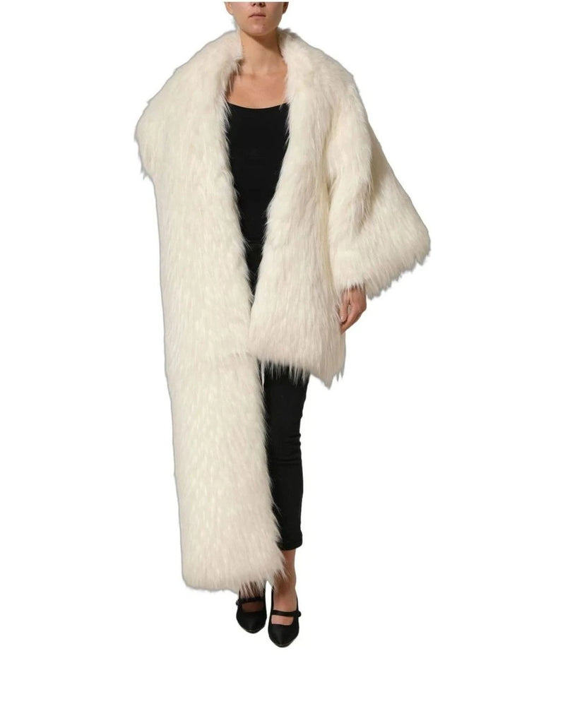 Dolce & Gabbana Overcoat in white, Polyester — view 2