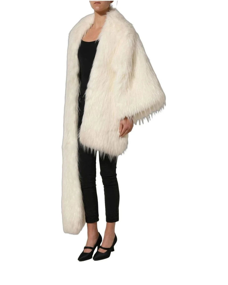Dolce & Gabbana Overcoat in white, Polyester — view 4