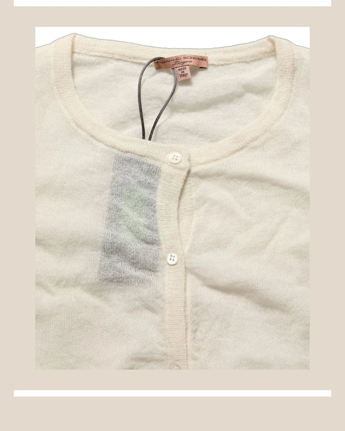 Ermanno Scervino Cardigan in white, Wool