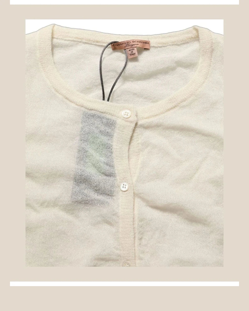 Ermanno Scervino Cardigan in white, Wool