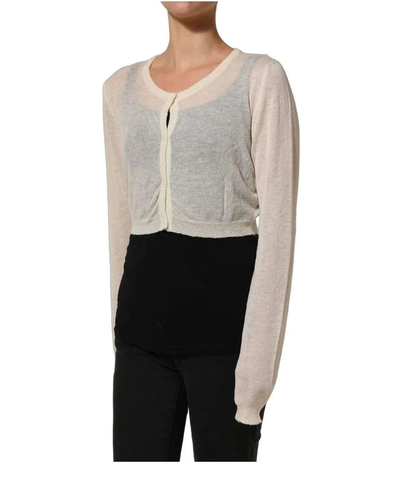 Ermanno Scervino Cardigan in white, Wool — view 4