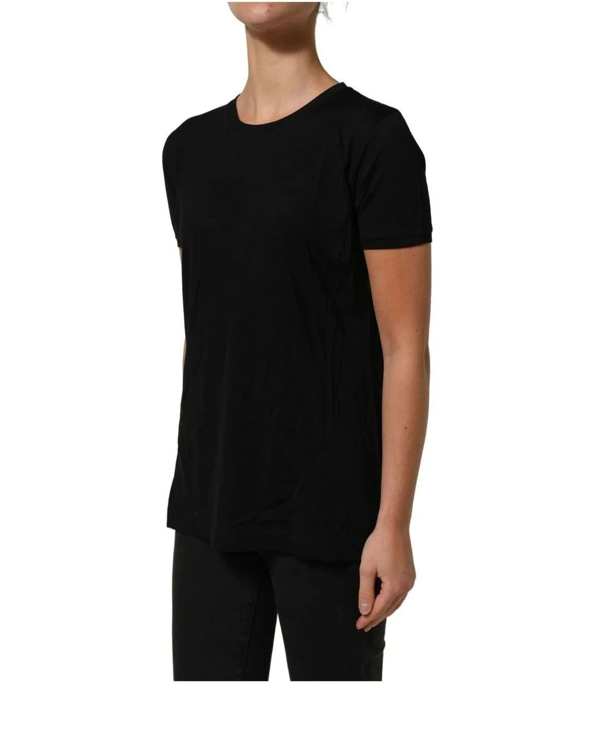 Dolce & Gabbana T-Shirt in black, Wool — view 4