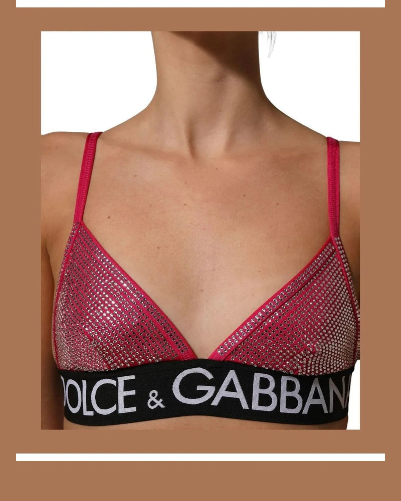 Dolce & Gabbana Corset Top in pink, Nylon — view 4