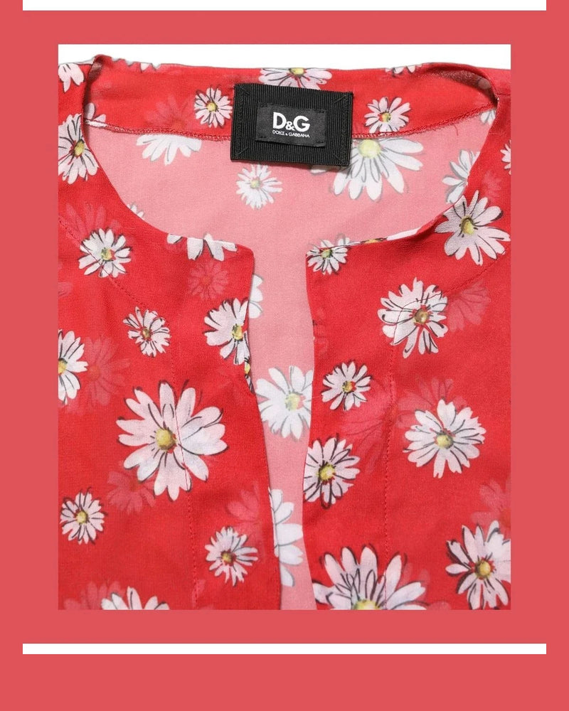 Dolce & Gabbana Blouse in red, Polyester — view 6