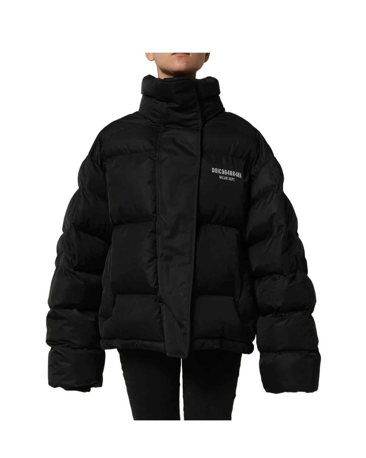 Dolce & Gabbana Puffer Jacket in black, Nylon — view 2