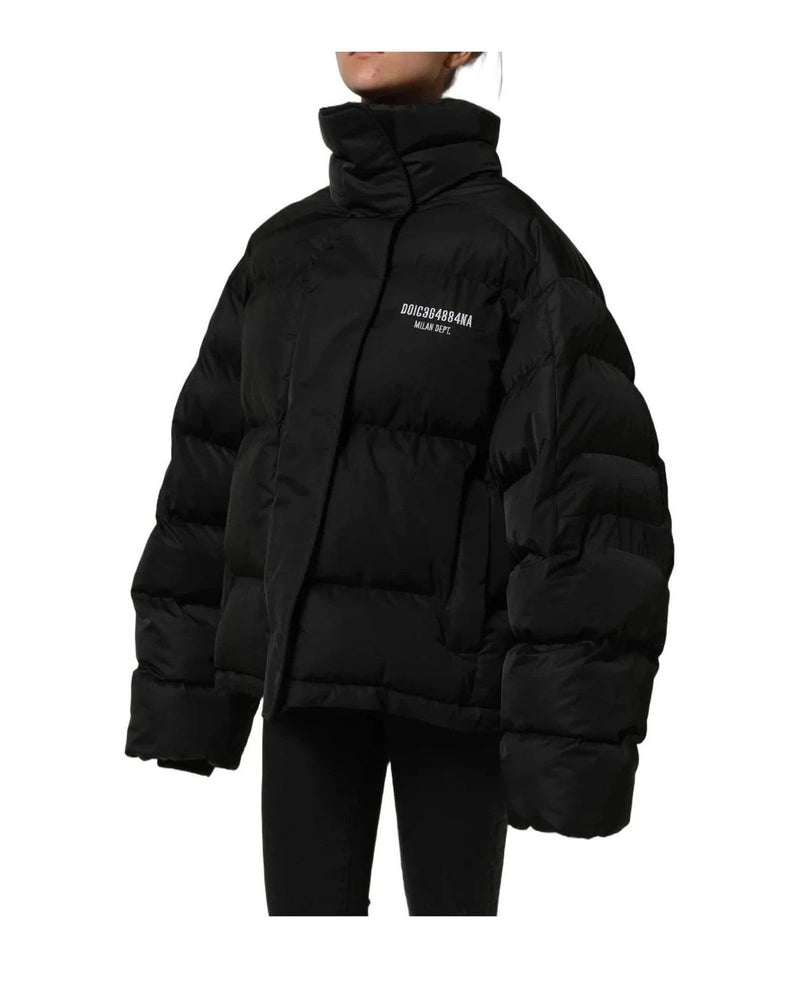 Dolce & Gabbana Puffer Jacket in black, Nylon — view 4