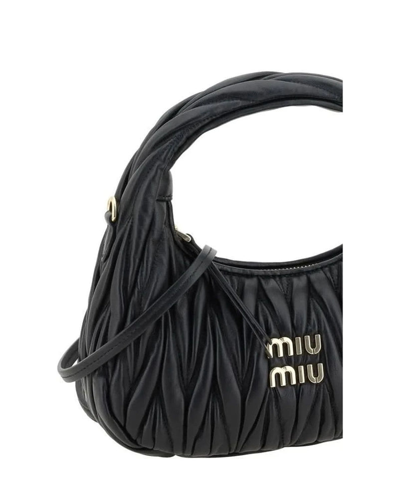 Miu Miu Black Hobo Bag 
