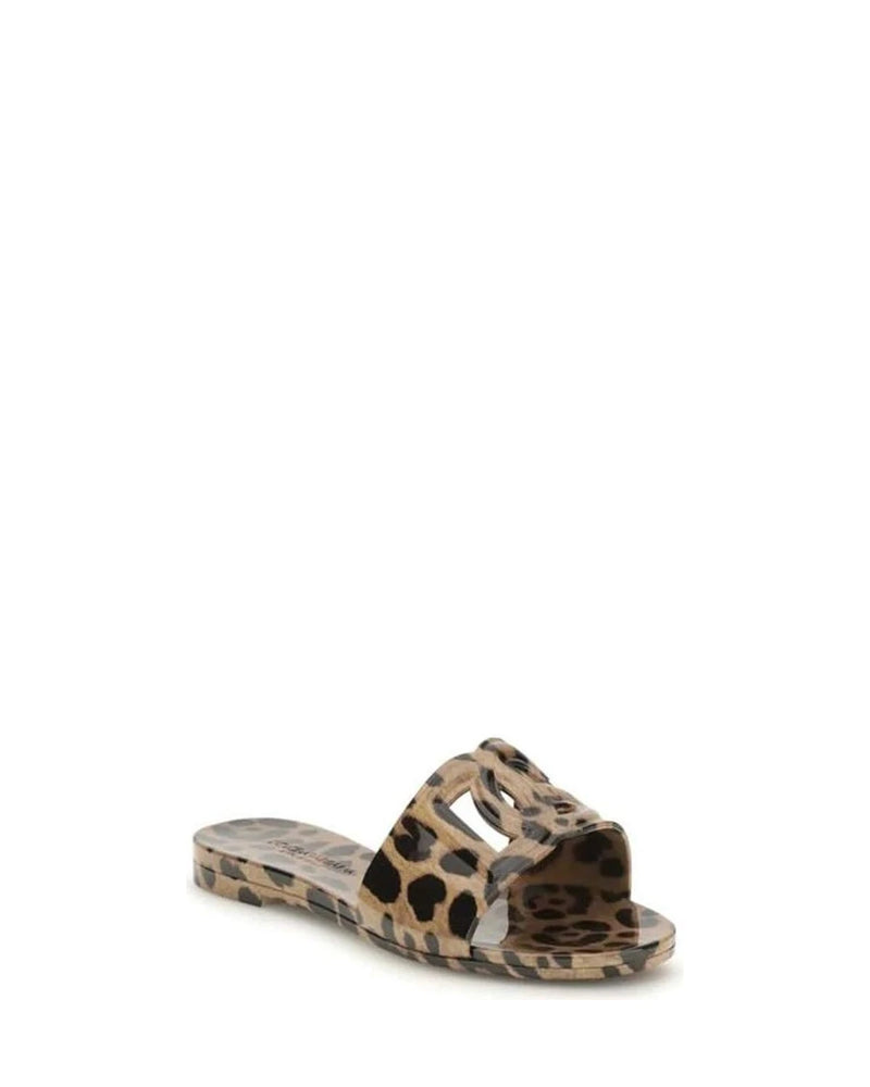 Dolce & Gabbana Leopard Beige Sandals 