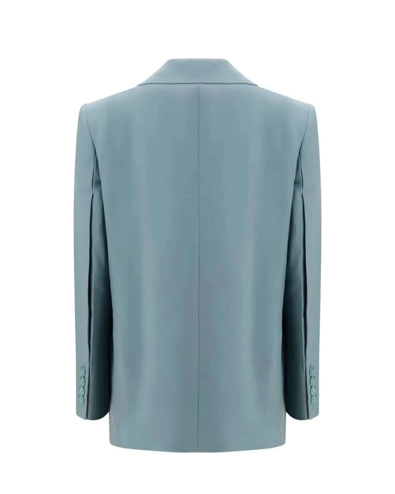 Chloé Blazer in blue, Merino Wool — view 2