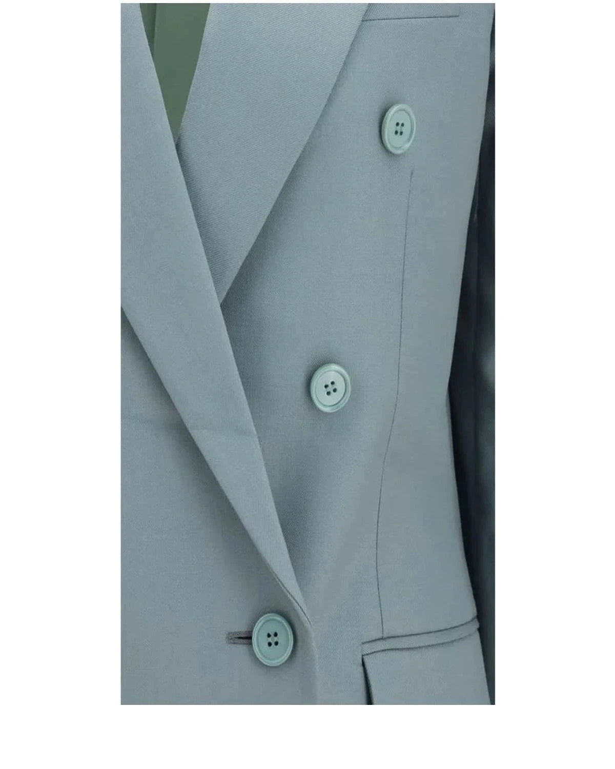 Chloé Blazer in blue, Merino Wool — view 3