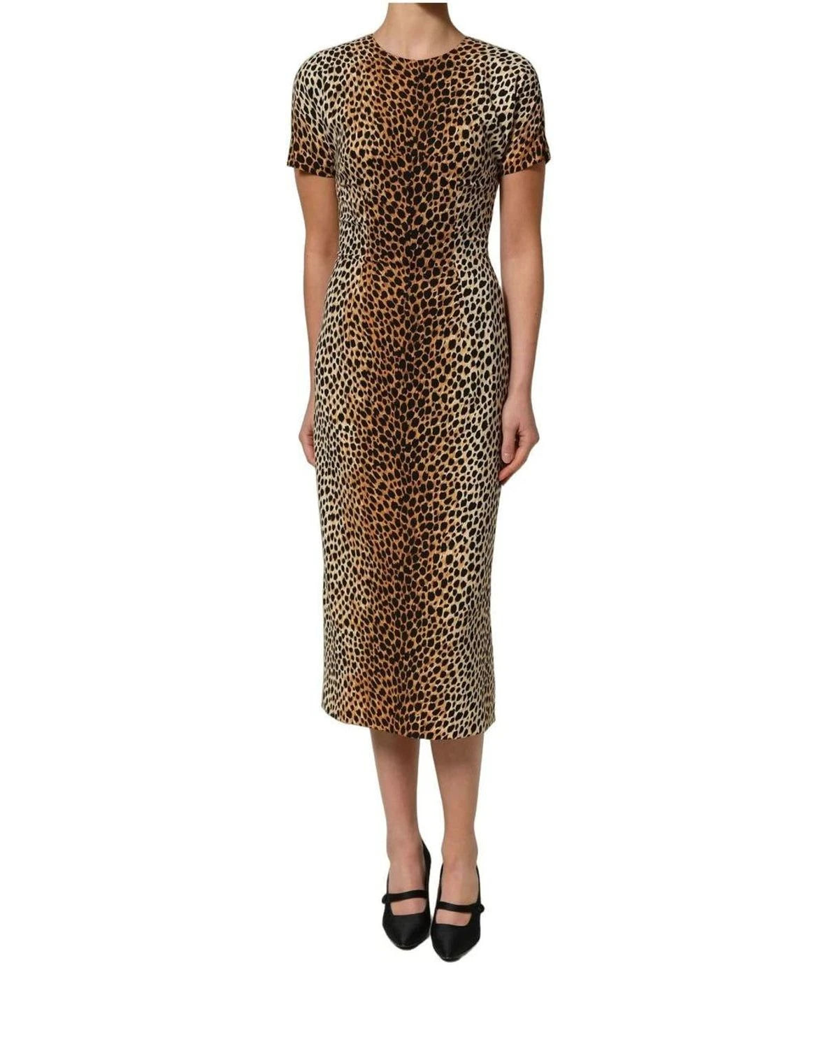 Dolce & Gabbana Dresse in brown, Silk — view 4