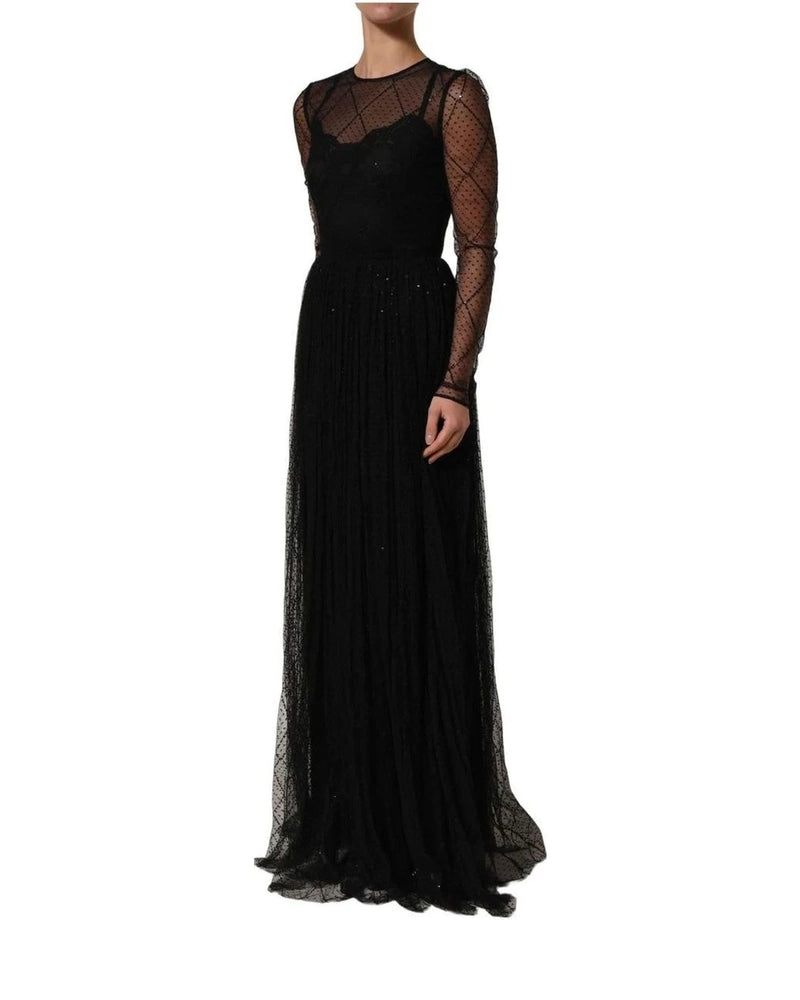 Dolce & Gabbana Dresse in black, Polyester Silk — view 4