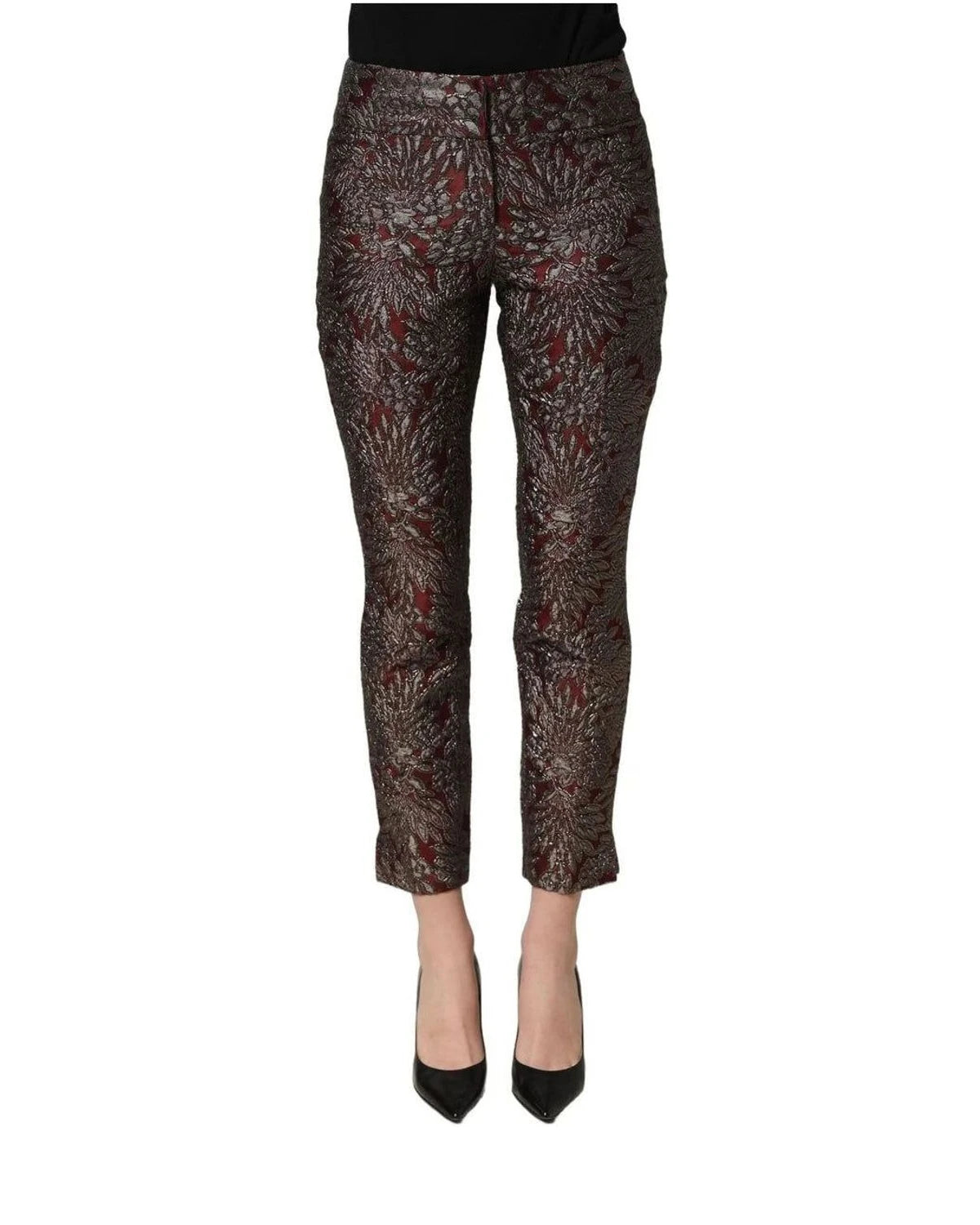 Dolce & Gabbana Trouser in red, Silk — view 2