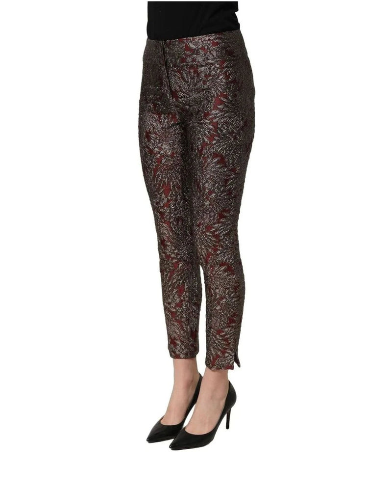 Dolce & Gabbana Trouser in red, Silk — view 4