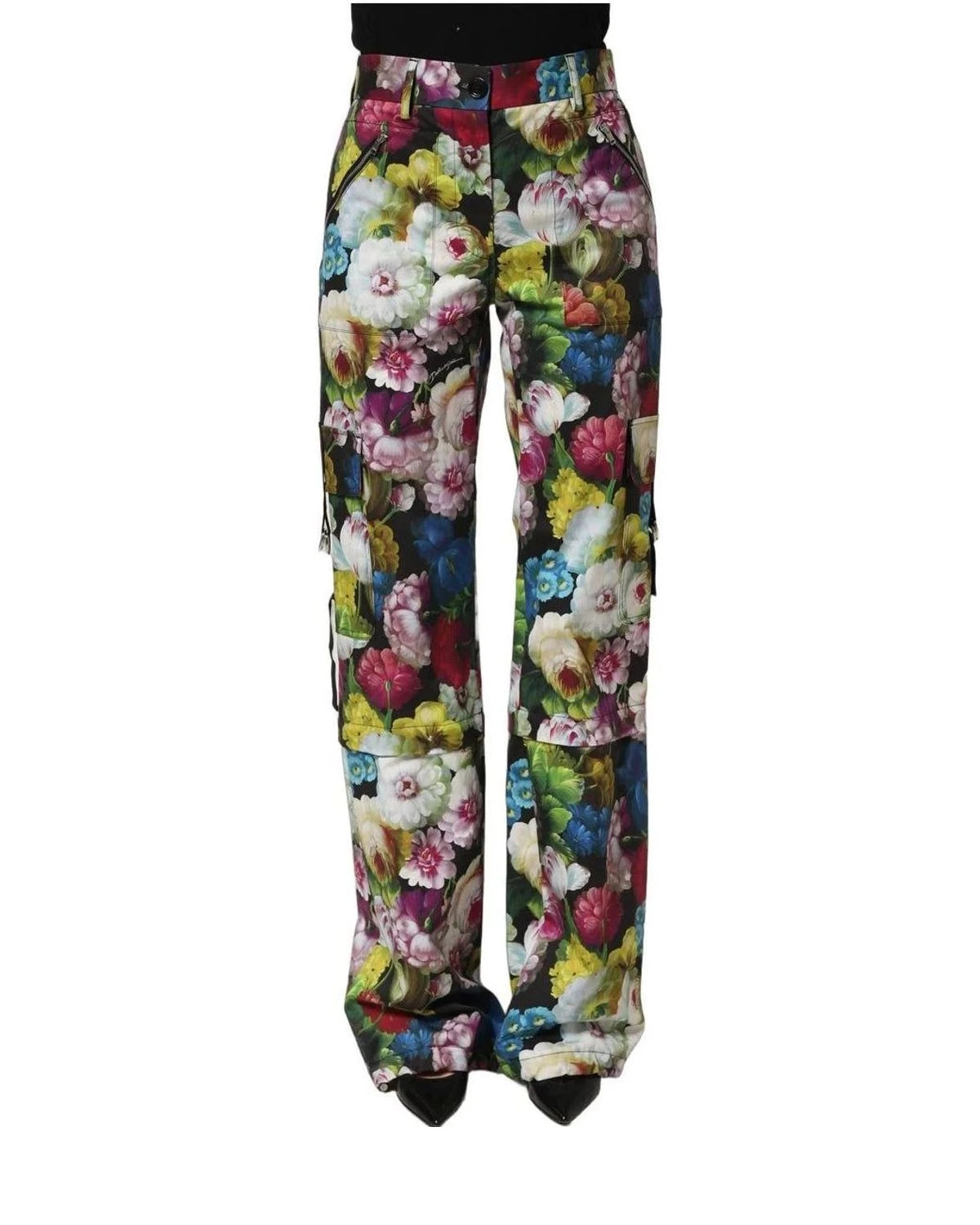 Dolce & Gabbana Palazzo Pant in black, Silk — view 2