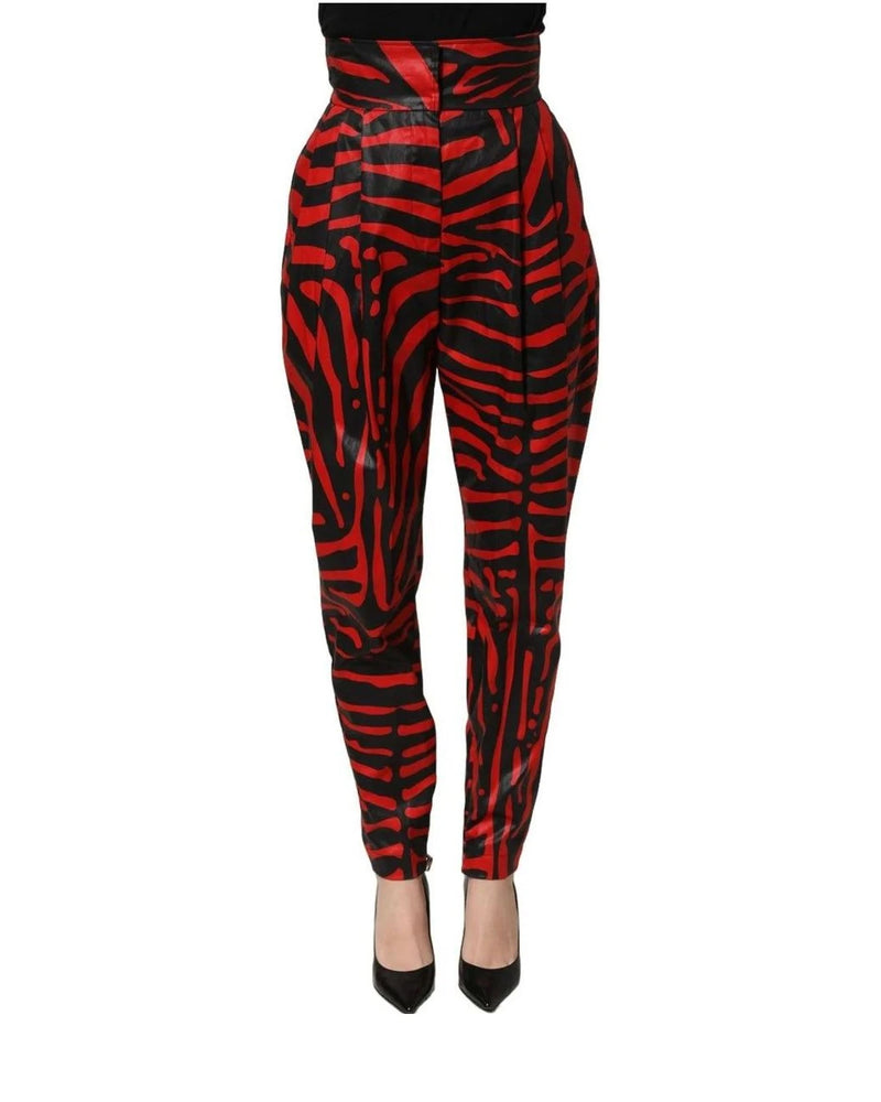 Dolce & Gabbana Palazzo Pant in red, Cotton — view 3