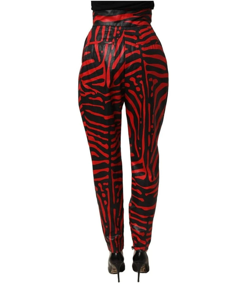 Dolce & Gabbana Palazzo Pant in red, Cotton — view 5