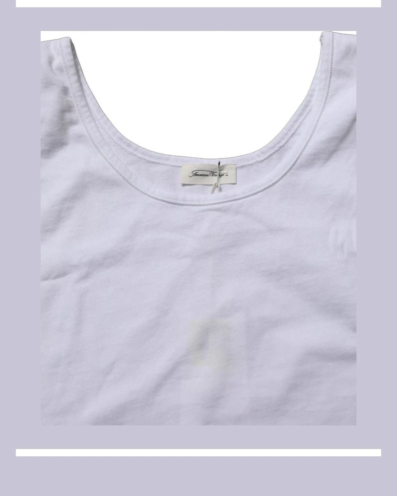 American Vintage Tank Top in white, Cotton