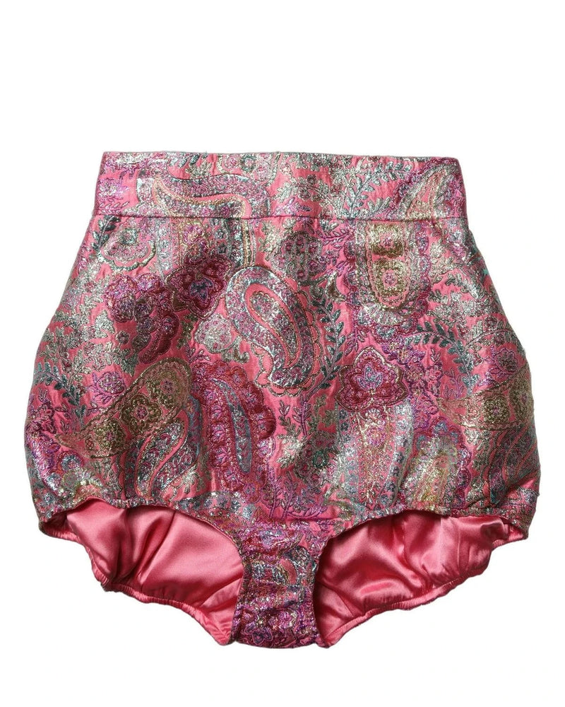 Dolce & Gabbana Short Trouser in pink, Silk — view 5