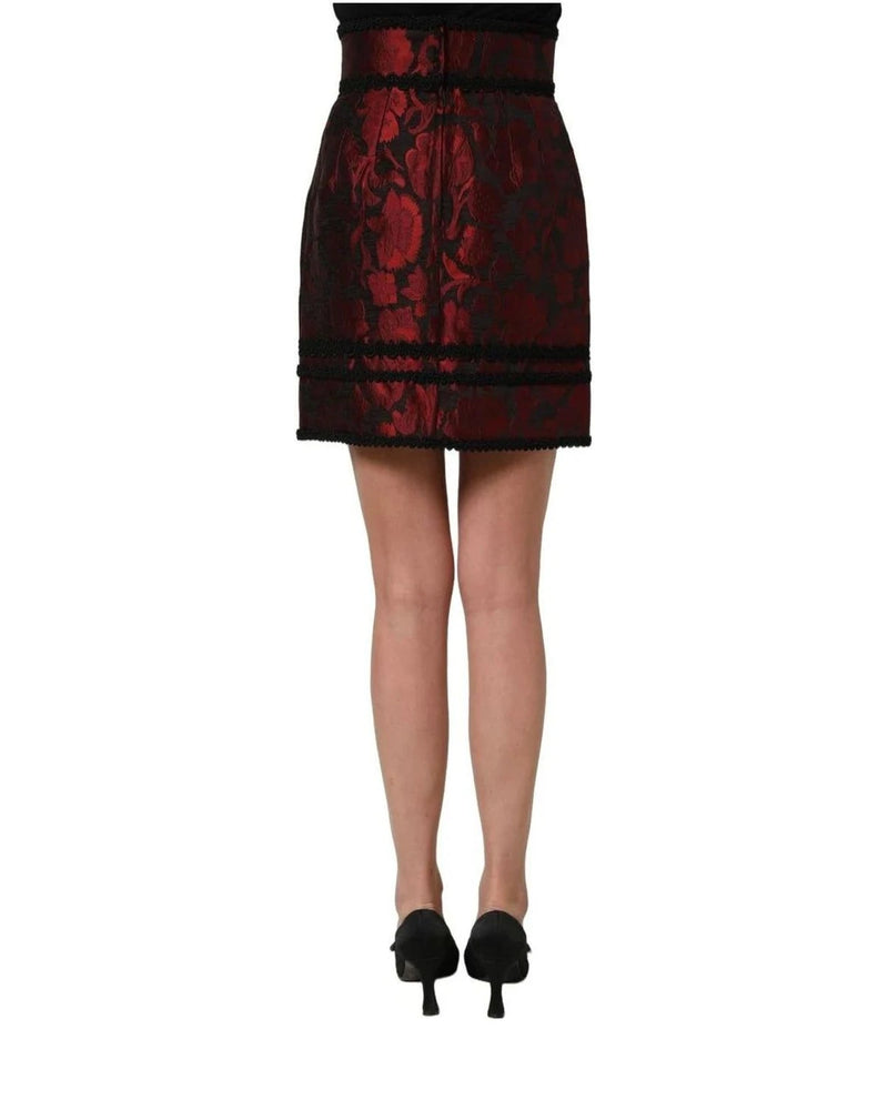 Dolce & Gabbana Skirt in red, Acetate — view 5