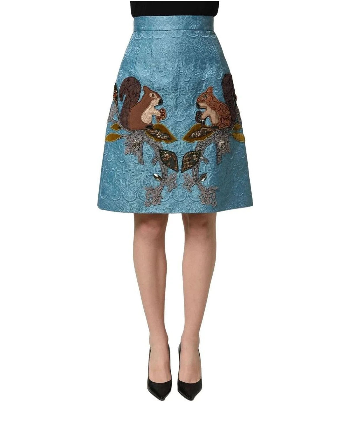 Dolce & Gabbana Skirt in blue, Cotton — view 2