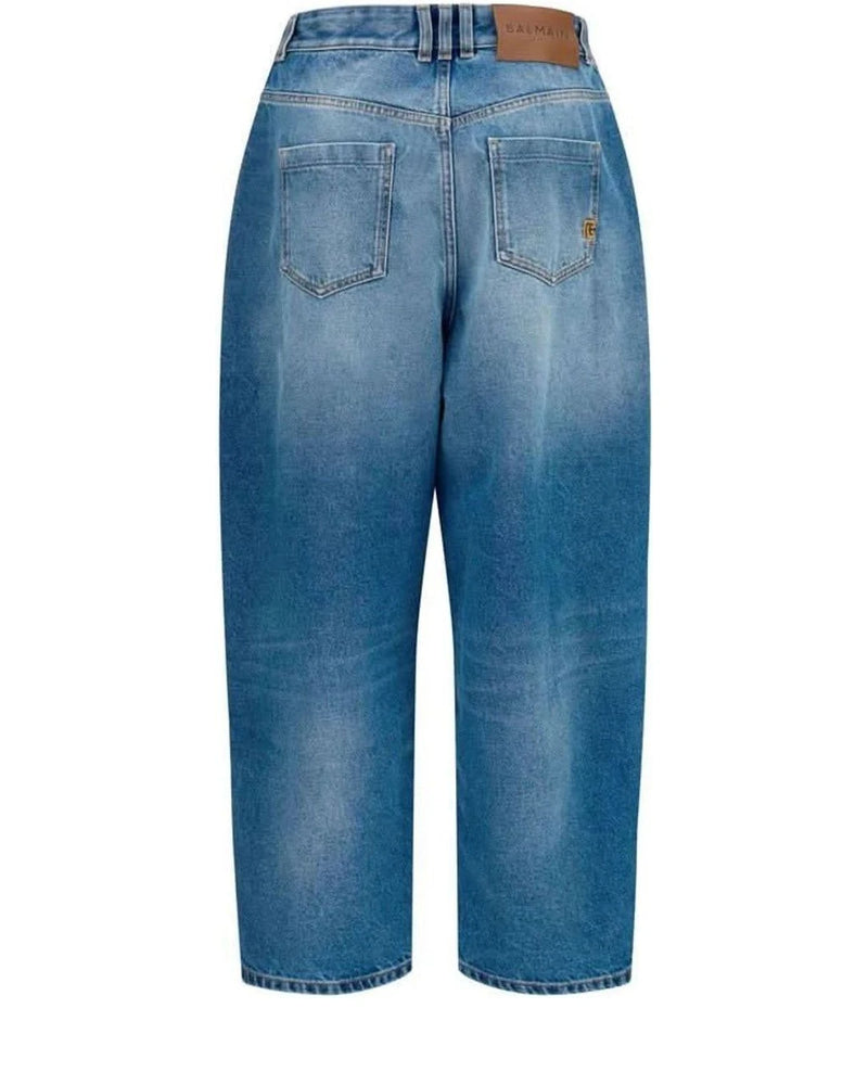 Balmain Jean in blue, Cotton — view 2