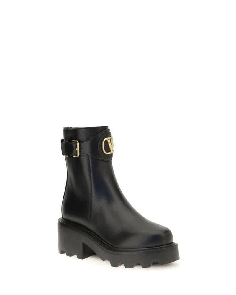 Valentino Garavani Black Ankle Boots 