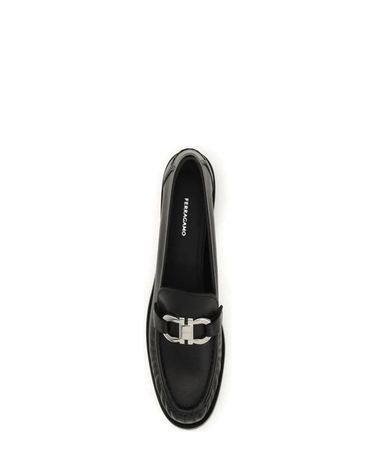 Ferragamo Black Loafers 