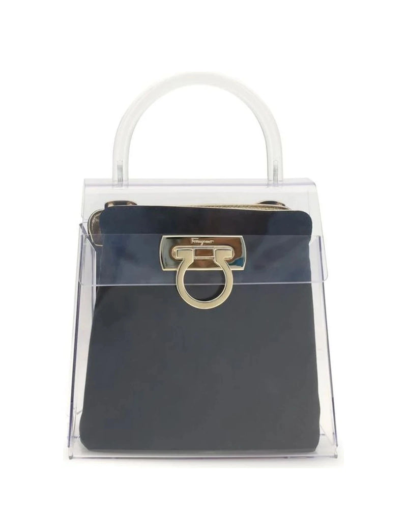 Ferragamo Black Shopping Tote 
