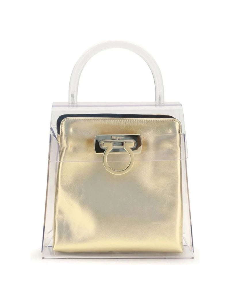 Ferragamo Black Shopping Tote 