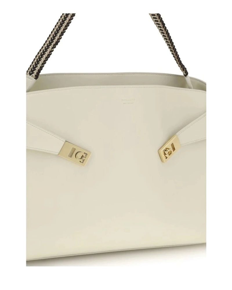 Ferragamo Beige Shoulder Bag 