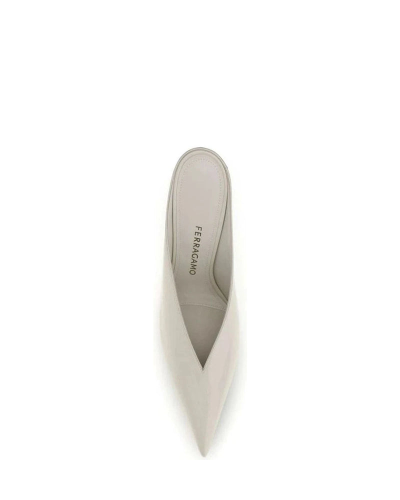 Ferragamo Beige Mules 