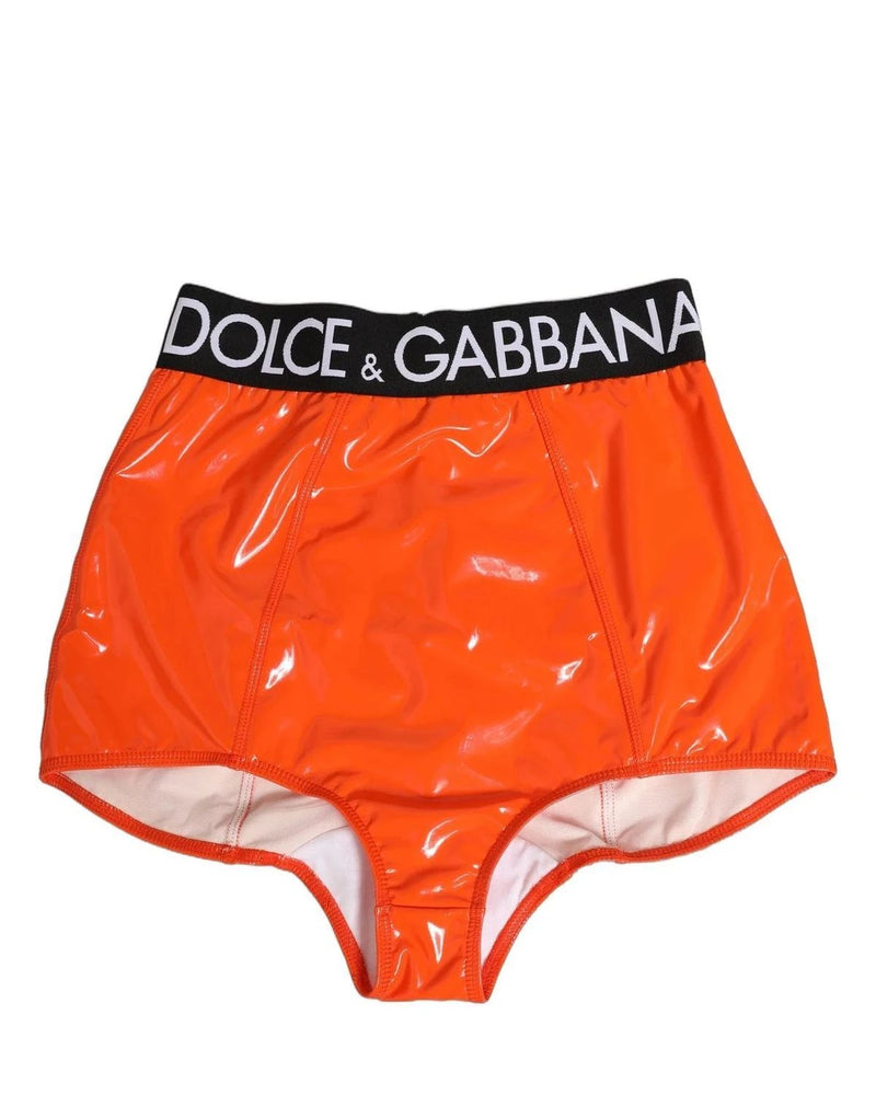 Dolce & Gabbana High Waisted Brief in orange, Elastane — view 2