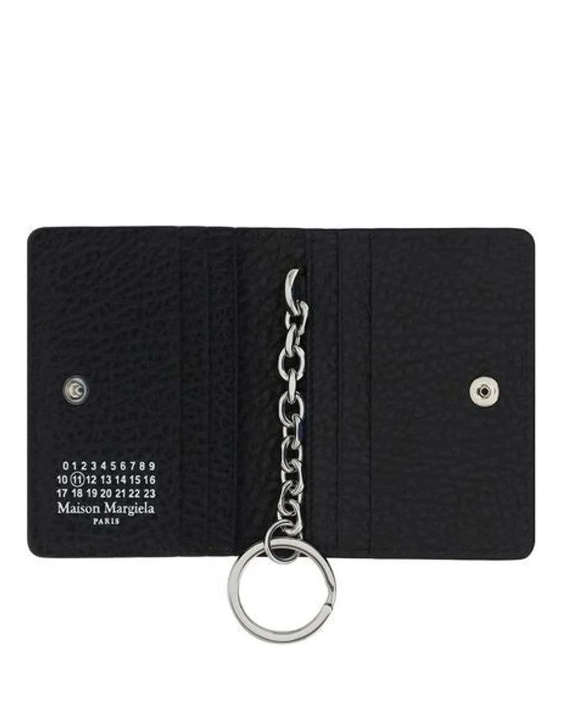 Maison Margiela Keychain in black, Calf Leather — view 3