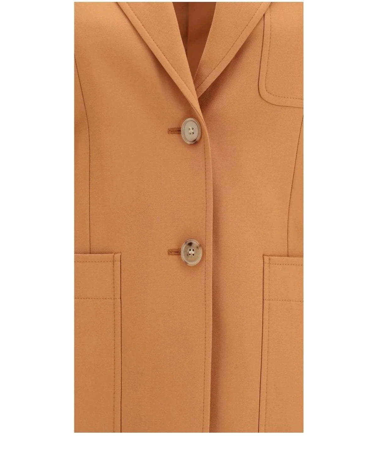 Chloé Blazer in orange, Merino Wool — view 3