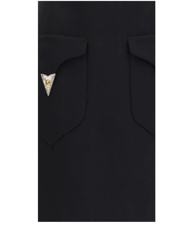 Versace Skirt in black, Fleece Wool — view 3