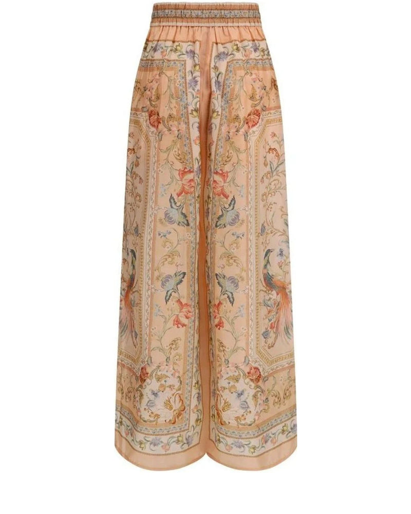 Zimmermann Palazzo Pant in orange, Silk — view 2