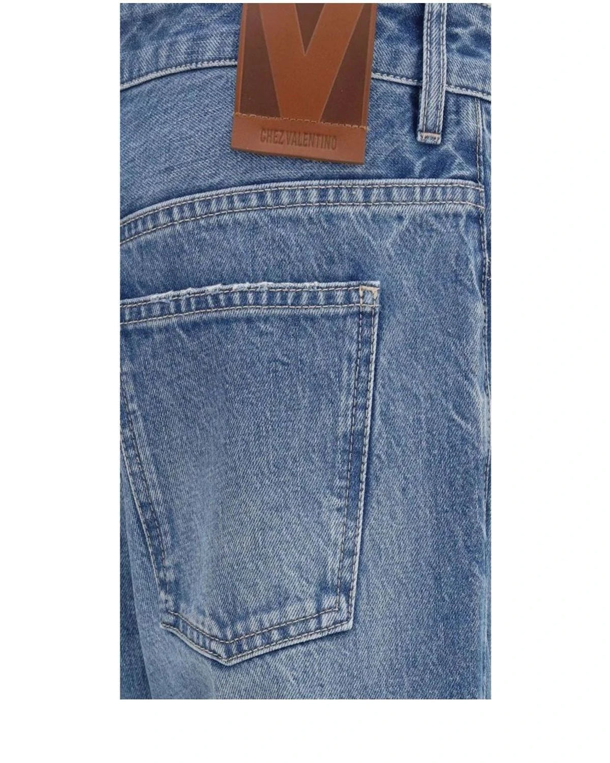 Valentino Garavani Jean in blue, Cotton — view 3