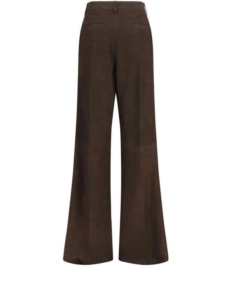 Rick Owens Palazzo Pant in brown, Calf Leather — view 2