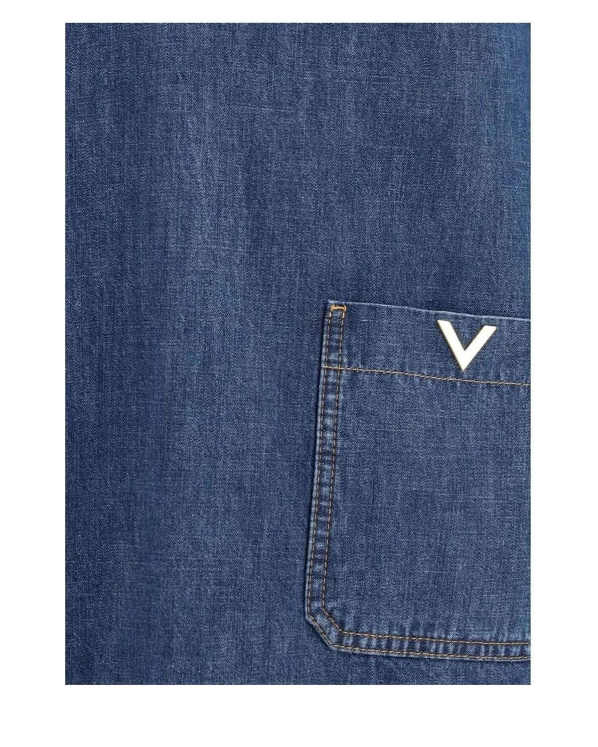 Valentino Garavani Dress Shirt in blue, Cotton — view 3