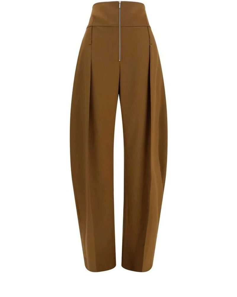 Ferragamo Trouser in brown, Merino Wool